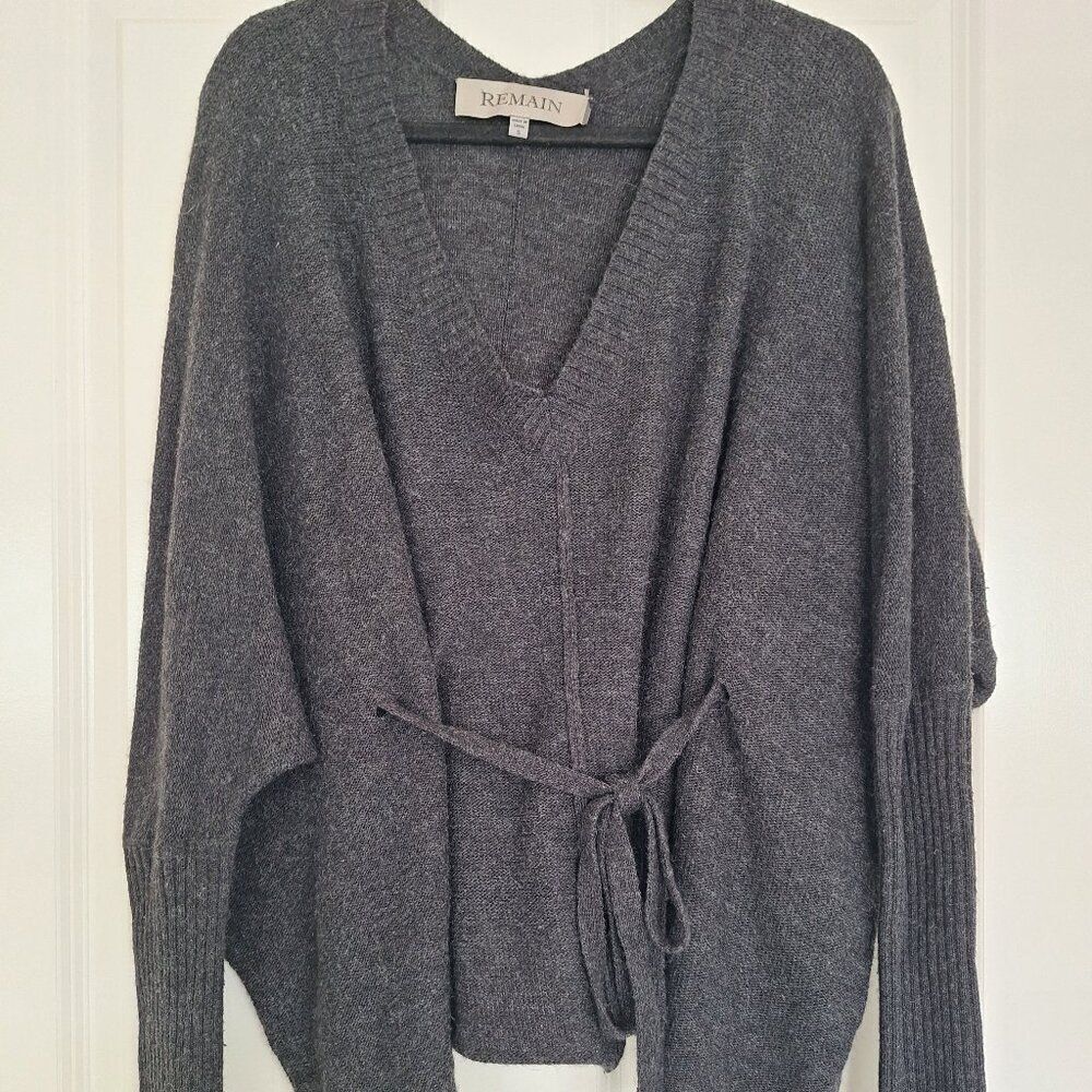 Remain gray sweater poncho‎ size S